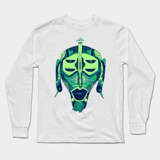 Ngreen African Mask No 11 Long Sleeve T-Shirt